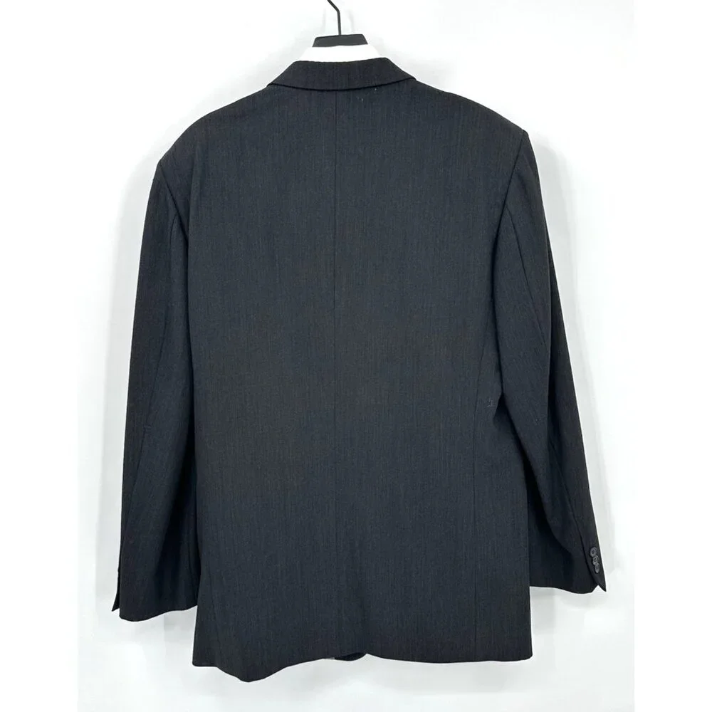 vintage 80s 90s EMANUEL UNGARO EMANUEL blazer jacket european designer gray 42L